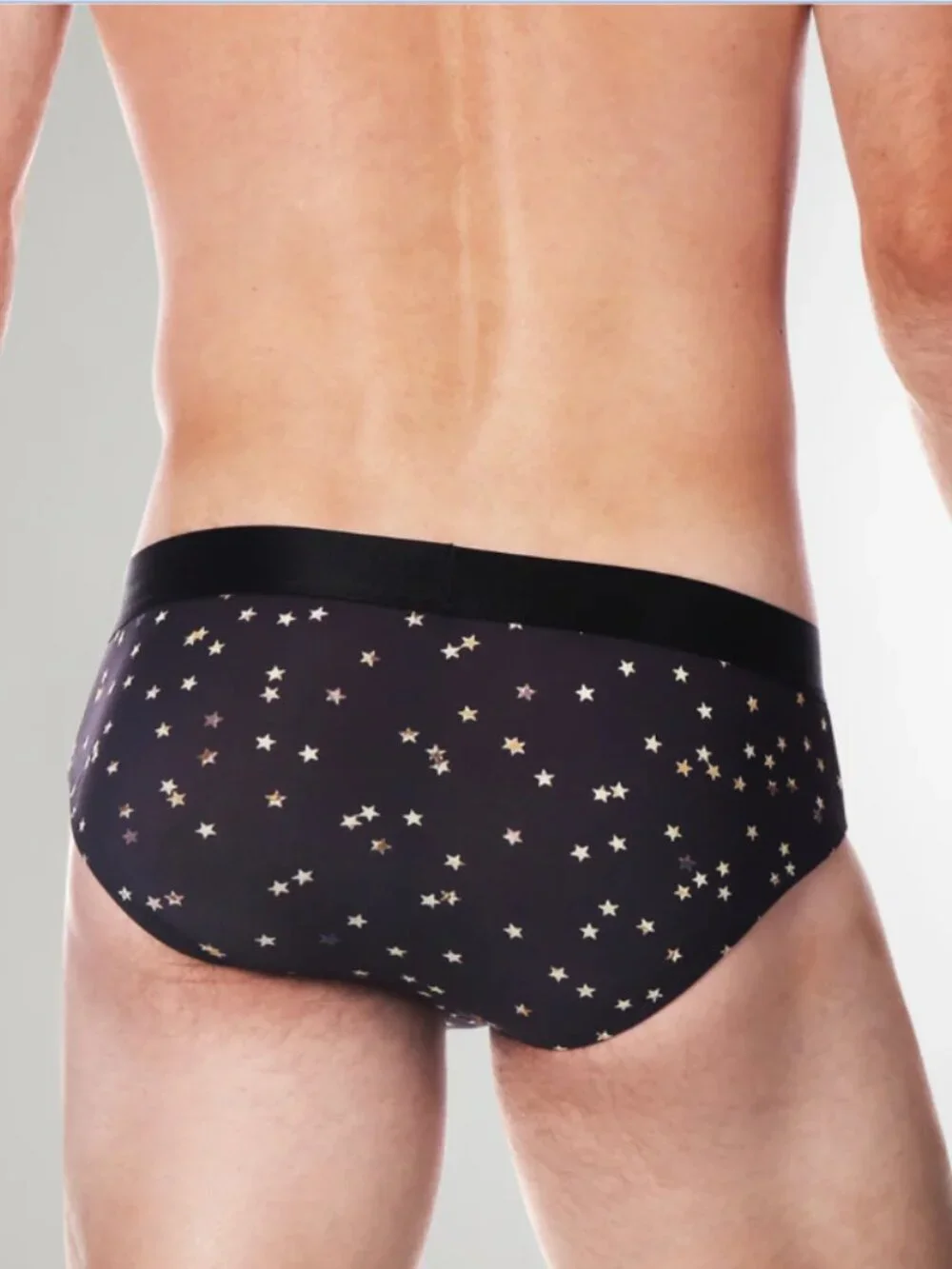 Parke & Ronen - Print Low Rise Brief - Black Galileo (M)